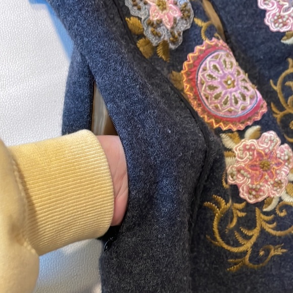Icelandic Design Wool Embroidered Sweater Jacket Size Small - Picture 13 of 16